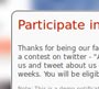 Notification on website